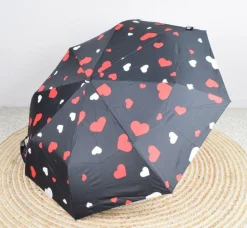 Ombrello pieghevole automatico SimplyUp 5042 Hearts Rosso