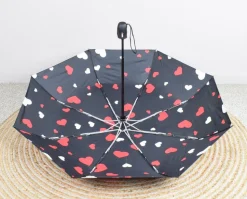 Ombrello pieghevole automatico SimplyUp 5042 Hearts Rosso