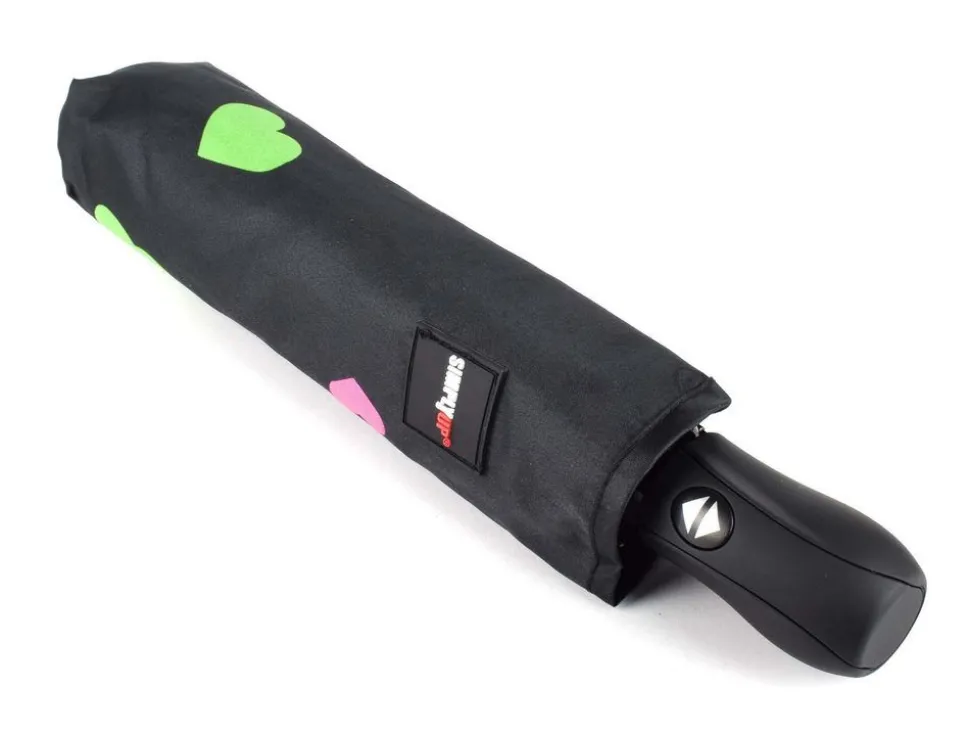 Ombrello pieghevole automatico SimplyUp 5042 Hearts Multicolor