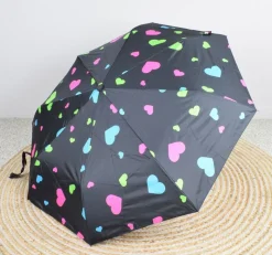 Ombrello pieghevole automatico SimplyUp 5042 Hearts Multicolor