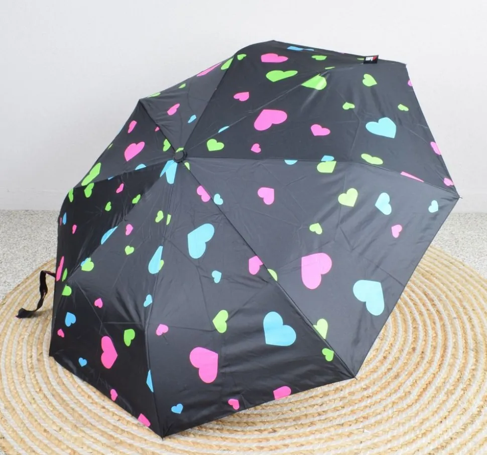Ombrello pieghevole automatico SimplyUp 5042 Hearts Multicolor