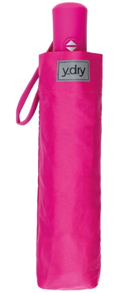 Ombrello pieghevole automaticoY-dry Stitch Fuxia