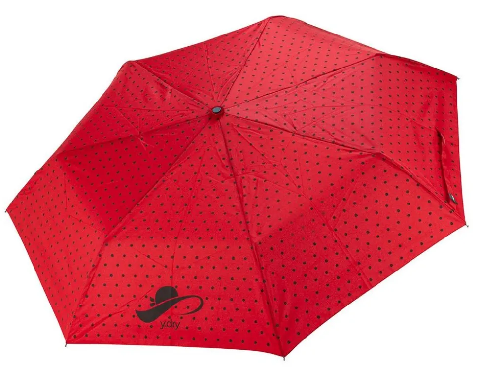 Ombrello pieghevole automatico Ydry Pin Up Rosso
