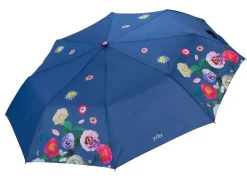 Ombrello pieghevole automatico Ydry Bouquet Azzurro