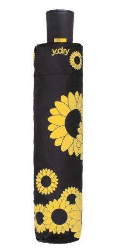 Ombrello pieghevole automatico Ydry Sunflowers Giallo