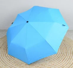 Ombrello pieghevole manuale SimplyUp 5080 Fluo Azzurro