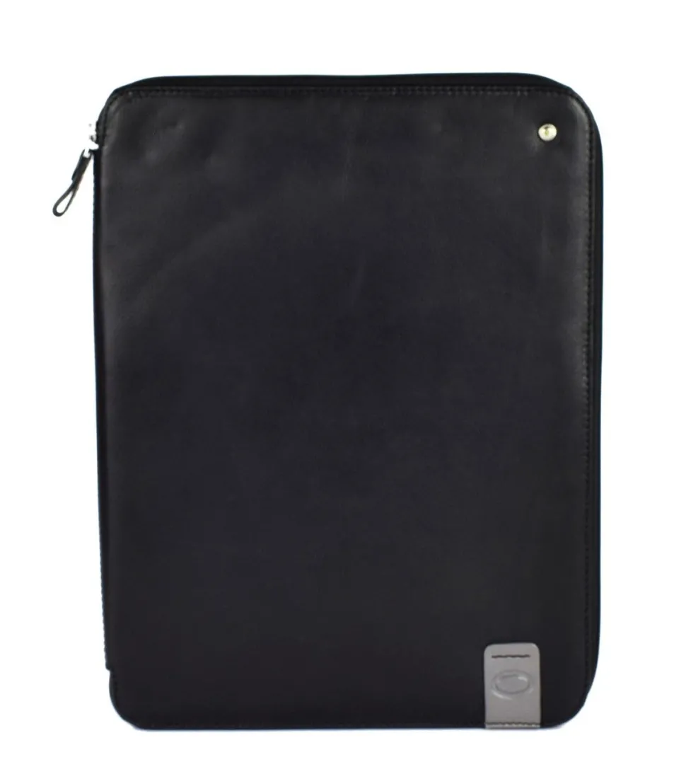 Portablocco in pelle Acciaio 8391 Nero