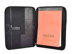 Portablocco in pelle Acciaio 8391 Nero