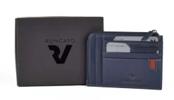 Portadocumenti piatto con zip Roncato Pascal 2907 Blu
