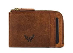 Portadocumenti piatto con zip Avirex Durango DRN08 Cognac