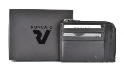 Portadocumenti piatto con zip Roncato Pascal 2907 Nero