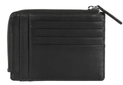 Portadocumenti piatto con zip Nava Smooth 422 Nero