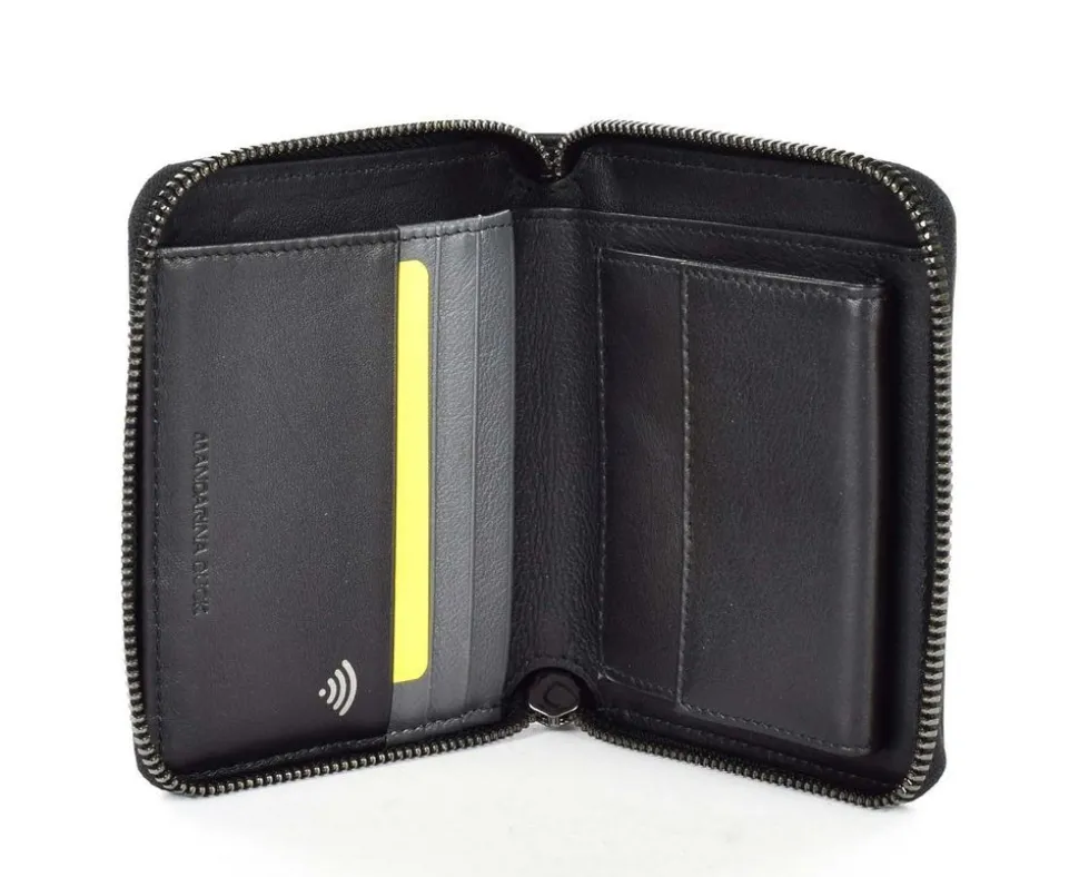 Portafoglio con zip Mandarina Duck Downtown JRP13 Nero