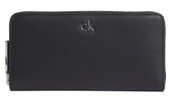 Portafoglio donna con zip Calvin Klein Nero
