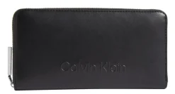 Portafoglio donna con zip Calvin Klein Nero