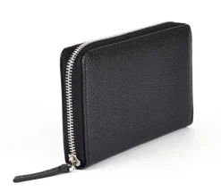 Portafoglio donna con zip Gianfranco Corti Alce 8878 Nero