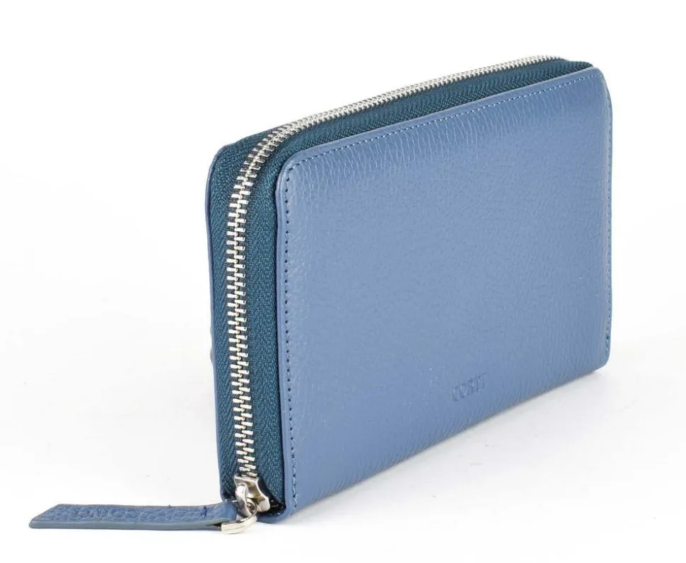 Portafoglio donna con zip Gianfranco Corti Alce 8878 Jeans