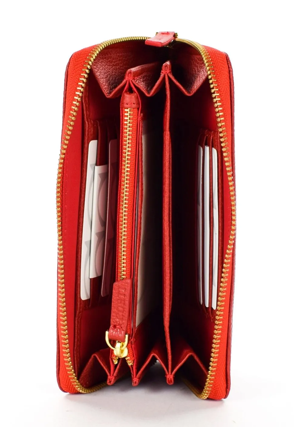 Portafoglio donna con zip Gianfranco Corti Alce 5578 Rosso