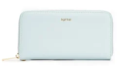 Portafoglio donna con zip Kpital Azzurro