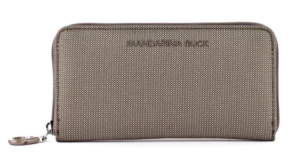 Portafoglio donna con zip Mandarina Duck MD20 MPN1 Taupe