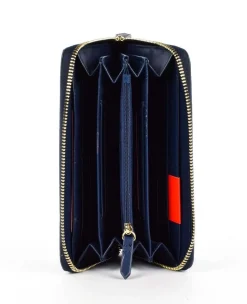 Portafoglio donna con zip Valentino Bags Brixton 155 Blu