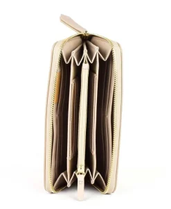 Portafoglio donna con zip Valentino Bags Zero RE Beige