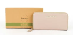 Portafoglio donna con zip Valentino Bags Zero RE Beige