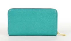 Portafoglio donna con zip Valentina P3 Acqua