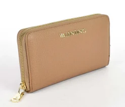 Portafoglio donna con zip Valentino Bags Stereo RE Beige