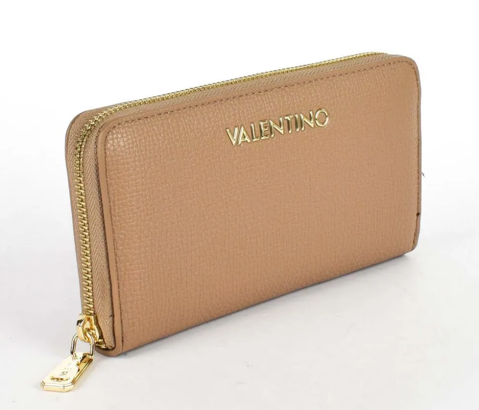 Portafoglio donna con zip Valentino Bags Stereo RE Beige