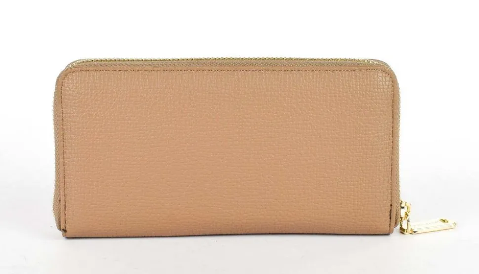 Portafoglio donna con zip Valentino Bags Stereo RE Beige
