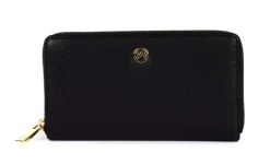 Portafoglio donna con zip Valentina P3 Nero