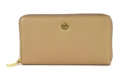 Portafoglio donna con zip Valentina P3 Beige