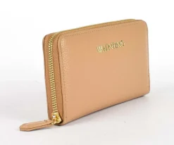 Portafoglio donna con zip Valentino Bags Brixton 155 Beige