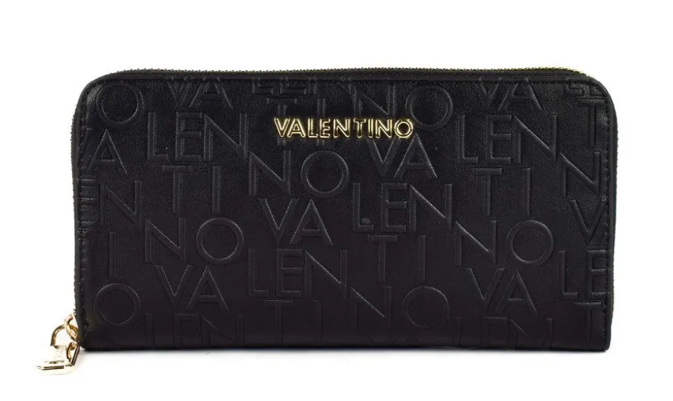 Portafoglio donna con zip Valentino Bags Relax 155 Nero