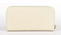 Portafoglio donna con zip Valentino Bags Relax 155 Ecru