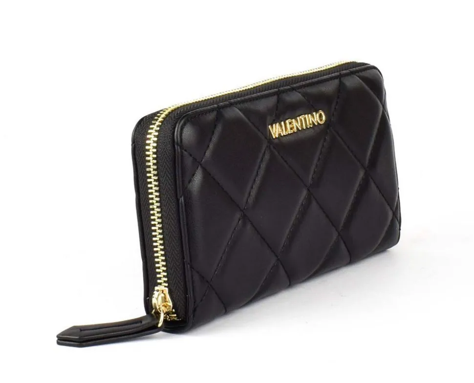Portafoglio donna con zip Valentino Bags Ocarina Nero