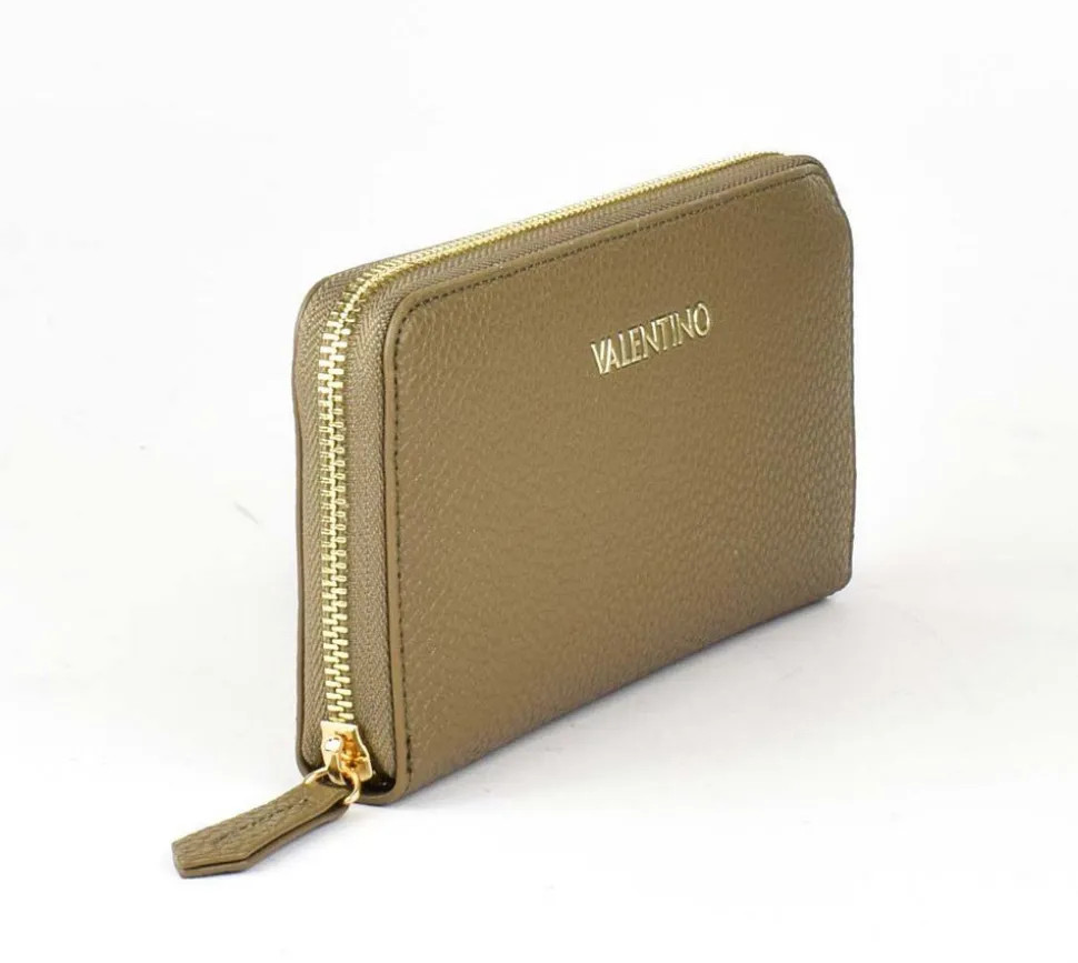 Portafoglio donna con zip Valentino Bags Superman Taupe