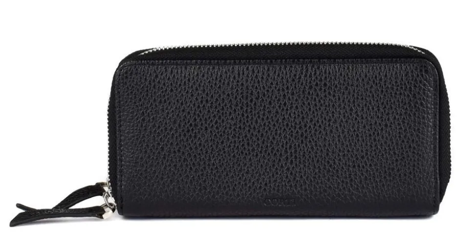 Portafoglio donna due zip Gianfranco Corti Alce 8877 Nero