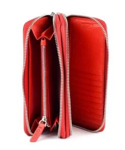 Portafoglio donna due zip Gianfranco Corti Alce 8877 Fragola