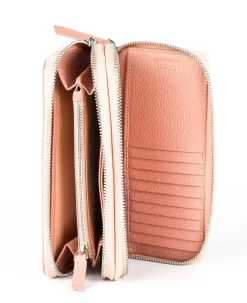 Portafoglio donna due zip Gianfranco Corti Alce 8877 Confetto