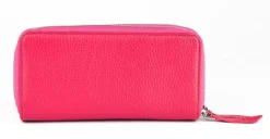 Portafoglio donna due zip Gianfranco Corti Alce 8877 Ciclamino