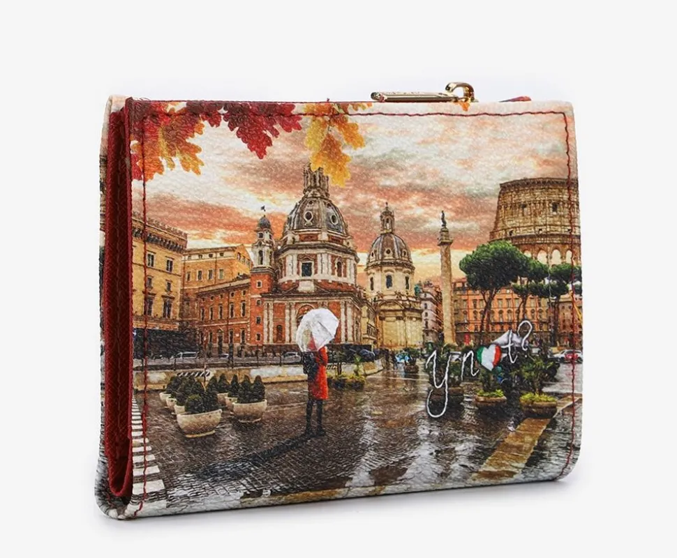 Portafoglio donna piccolo Ynot? 654 Rome Raining
