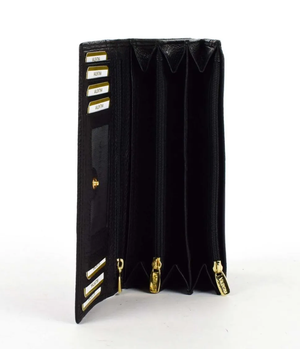 Portafoglio donna Valentina P14 Nero