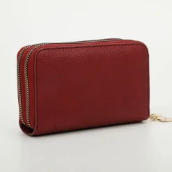 Portafoglio donna 2-zip Mimì-Muà Bordeaux