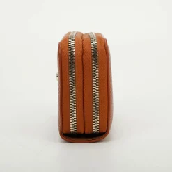 Portafoglio donna 2-zip Mimì-Muà Marrone