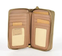 Portafoglio donna 2 zip Valentino Bags Stereo RE Beige