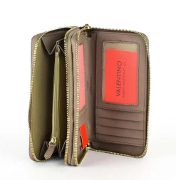 Portafoglio donna 2-zip Valentino Bags Divina Taupe