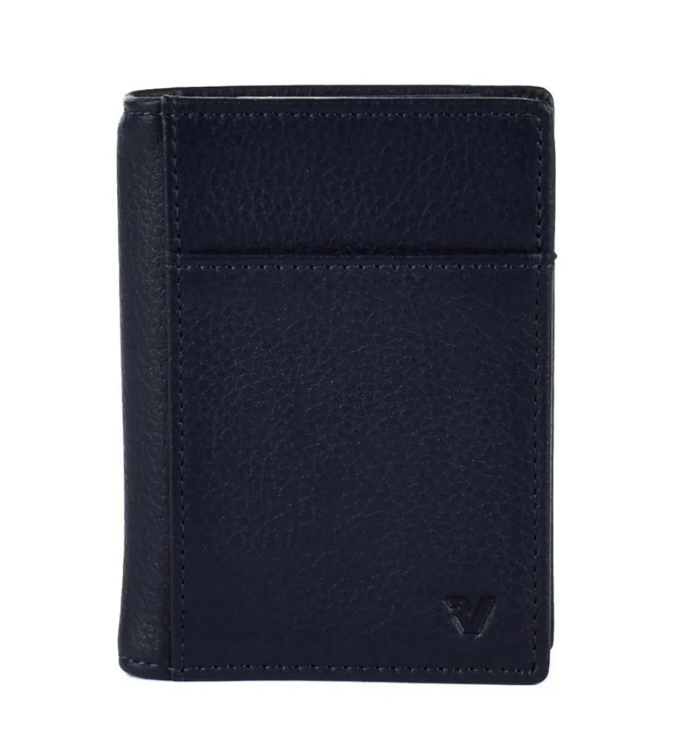 Portafoglio fermasoldi a molla Roncato Vesuvio 0026 Navy/Blu