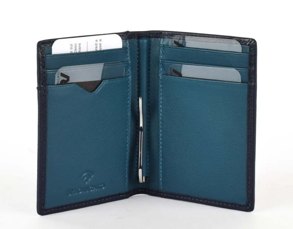 Portafoglio fermasoldi a molla Roncato Vesuvio 0026 Navy/Blu